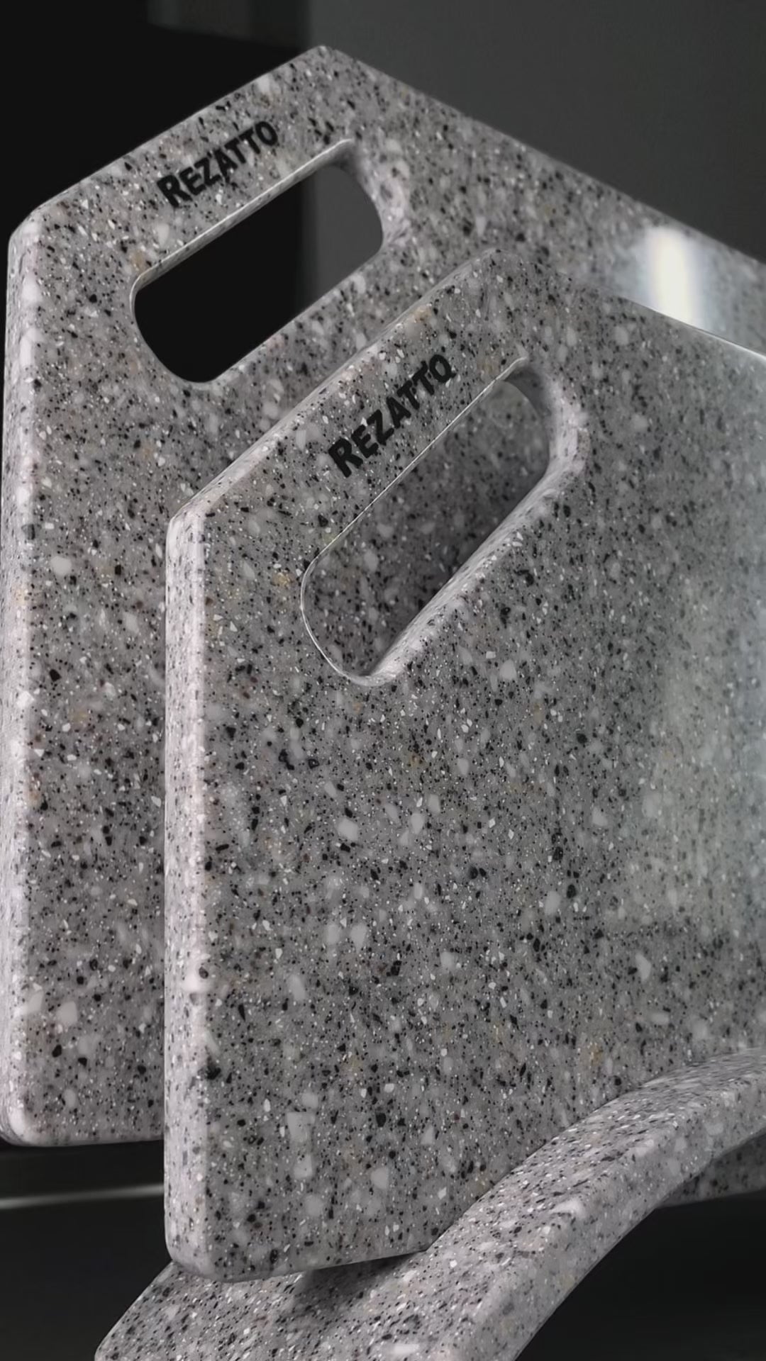 Cutting boards set REZATTO Nero RZT-09